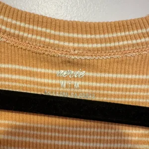 Pink and‎ white stripe aerie racerback tank top thumbnail 2