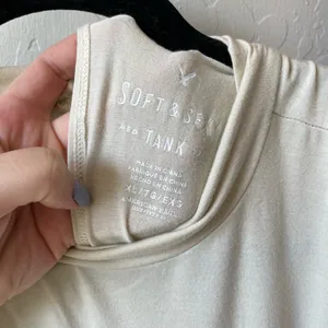 American Eagle Outfitters Cream to Mauve Ombre Sleeveless Tank thumbnail 4