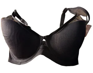 Smart & Sexy Mesh Collection Underwire Bra‎ Black 32DDD SA1389 thumbnail 1