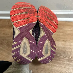Brooks | Women's Launch 5 Navy Pink Orange Athletic Running Shoes, Size 8 thumbnail 7