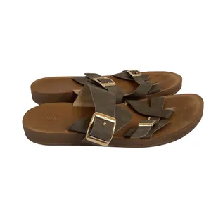 Top Moda Pleather Double Buckle Slip-On Footbed Slides thumbnail 10