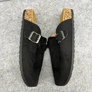 YOKI Gila 102 Black Suede Slip-On Clogs size 8.5 thumbnail 4