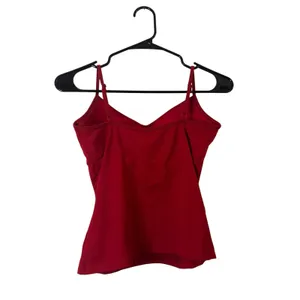 NY & Co Red Padded Stretch Sleeveless Tank Top Women Sz S thumbnail 2