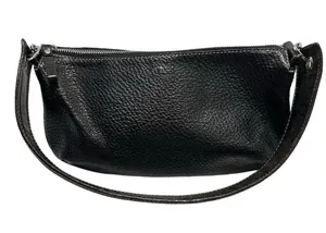Kate Spade Black Leather Shoulder Bag Women's Handbag with Zip Pocket thumbnail 4