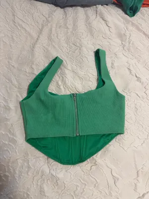 Princess Polly Bustier Crop Top green thumbnail 2