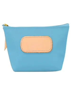 Jon Hart Chico mini bag E stamped monogram initial Ocean Blue zipper pouch thumbnail 3