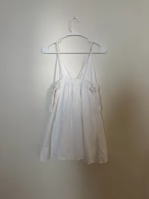 Aerie Linen Blend Side Tie Mini Dress thumbnail 5