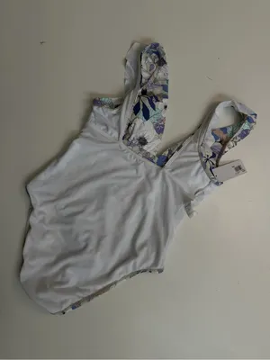 Freshwater Swimsuit One Piece Floral Ruffle Plunge Lined Removable Padding thumbnail 12