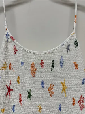 NWT a new day Off White Maxi Dress with Colorful Sea Life Print size XXL thumbnail 3
