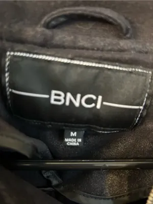 BNCI Faux Leather Bomber Jacket — Black Size M thumbnail 3