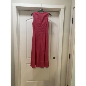 Shoshanna Cora Dress Womens 4 Strawberry Sleeveless Midi A-Line Pockets NWT USA thumbnail 6
