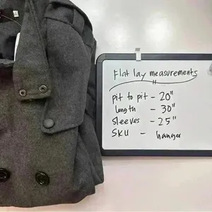 NWT‎ Coat Jacket Button Up Front Pockets Snap Button Collar Womens Size XL Gray thumbnail 6