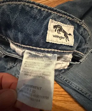 Wrangler Flare Leg Denim Jeans Light Wash Size 3/4 x 32 thumbnail 3