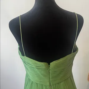 Olive Green formal party Dress size 10 like new thumbnail 3