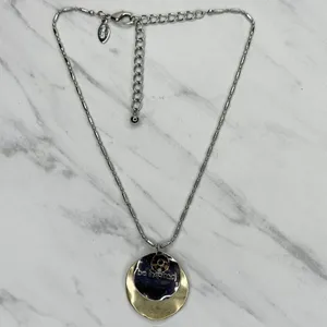 Chico's Be Inspired Be True Silver Pendant Necklace ✨ thumbnail 2