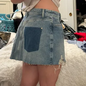 ZARA Denim Mini Skirt thumbnail 6