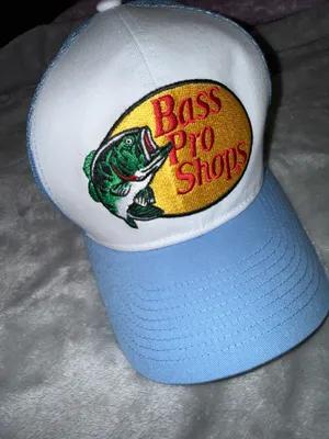 Bass Pro Shops blue and white trucker hat thumbnail 8