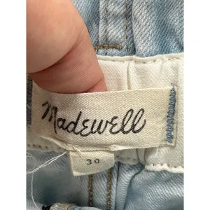 Madewell Paperbag Classic Straight Broomfield Wash Blue Jeans Womens 30‎ thumbnail 7