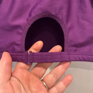 Puma Sport Lifestyle Purple Teal Racerback Sports Bra Activewear‎ Top Large thumbnail 4