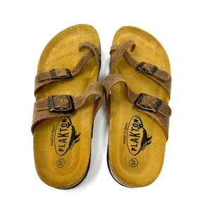 Plakton size 37 new in box Bombay sandals leather tan brown‎ thumbnail 3