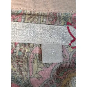 Tin Haul‎ Paisley Western Snap Shirt Pink Coral Turquoise Boho Cowgirl Small thumbnail 7