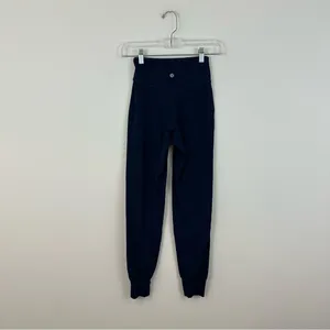 Lululemon Navy High Waisted Joggers Size 0 Women's thumbnail 4