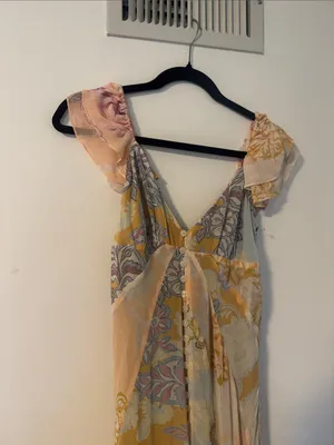 FREE PEOPLE Bali Aurora Flutter Sleeve Midi Dress, Size X-Small, $298 thumbnail 11