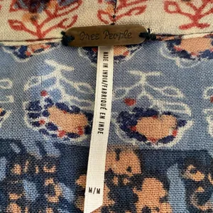 Free People Caravan Block Print Button Front Blouse Top S thumbnail 3