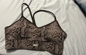 Reebok Snake Skin Print Sports Bra thumbnail 1