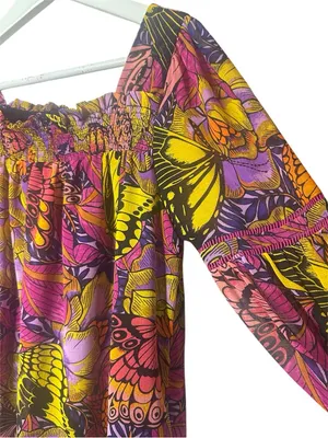 Anthropologie Alexandra Farmer Puff-Sleeved Blouse Top Size XS thumbnail 6