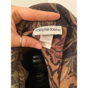 Vintage Robyne Faune Floral Tapestry Structured Jacket Cottagecore Boho Chic Brown Size M thumbnail 6
