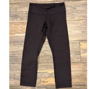 Lululemon Black High Rise Yoga Leggings Bundle of‎ 2 Size 4 Cropped Full Length thumbnail 5