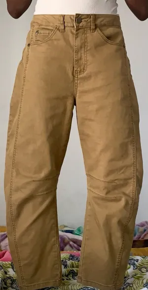 Women’s Tan balloon Pants Size 4 thumbnail 1