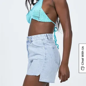 Princess Polly Leonie Lightwash Denim Shorts size 6 thumbnail 4
