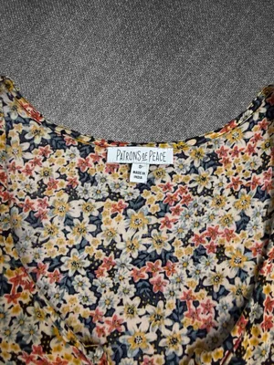 Floral Tiered Boho Mini Dress Size Small thumbnail 4