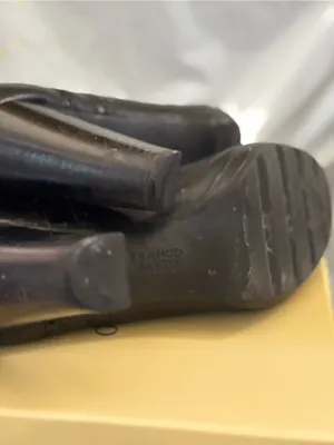 Franco Sarto Black Lace-Up Brogue Heel Boots thumbnail 5