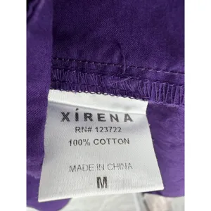 Xirena Ophelia Dress Puff Sleeve Cotton Mini M Purple V-Neck Smocked Boho Poplin thumbnail 9