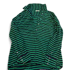 J.Crew Button Down‎ Shirt Green Navy Blue Small Striped Preppy Work Office thumbnail 2