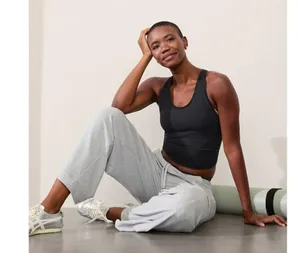 Athleta M With Ease Twist Back Tank Black Medium thumbnail 3