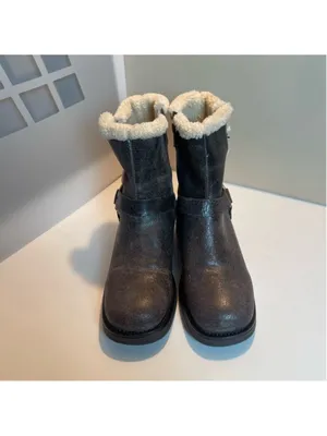 Steve Madden Brixton Brown Distressed Leather Faux Fur Mid-Calf Moto Boots 8 thumbnail 5