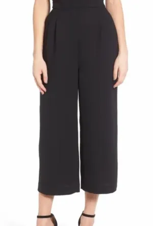 Trouve NWT strapless jumpsuit Size S Black thumbnail 5