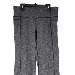 Athleta‎ Straight Up Yoga Pants Heather Gray Space Dye Athleisure Size Medium thumbnail 2