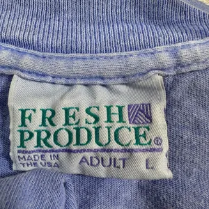 Fresh Produce Vintage Fish Graphic T-Shirt Periwinkle Blue Cotton Large USA Made thumbnail 3