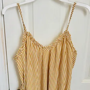 Hem & Thread Striped Ruffle Hem Spaghetti Strap Dress with Tie Waist thumbnail 2