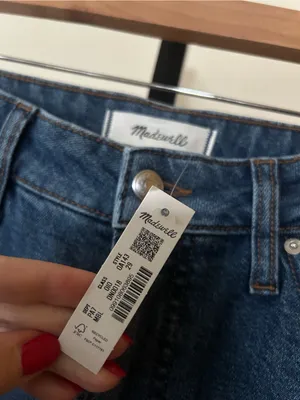 Madewell The Curvy Longline Straight Crop Jeans in Marina Blue Wash NWT Size 29 thumbnail 7