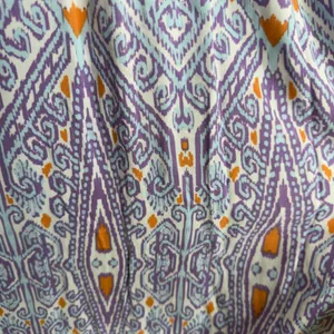 NEW Canyon Retreat‎ Women Messa Shirt Dress 1X Purple Ikat Paisley Purple Resort thumbnail 10