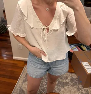 Topshop White Blouse thumbnail 1