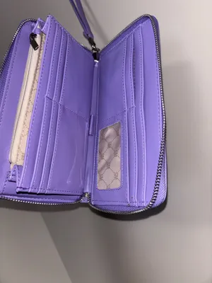 Steve Madden Wallet Wristlet Zip Around pastel purple thumbnail 3