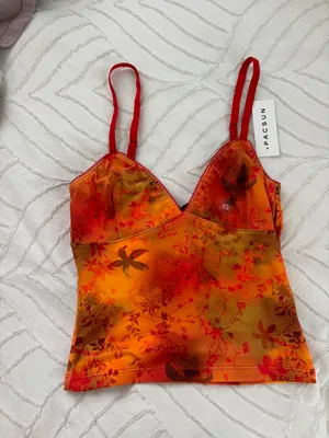 Orange Tropical Tank Size XS thumbnail 3