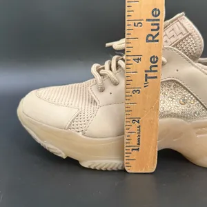 STEVE MADDEN Vance Beige Knit Upper Rhinestones Chunky Dad Sneakers Size 6.5M thumbnail 10